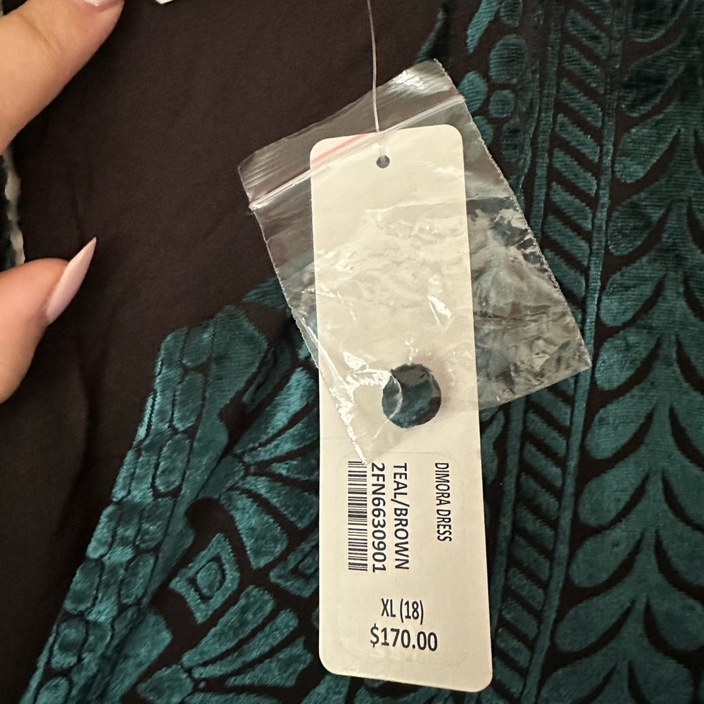 NWT Soft Surroundings Velvet Dimora Dress - Picture 4 of 10